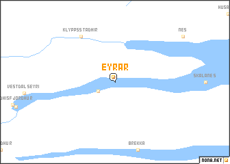 map of Eyrar