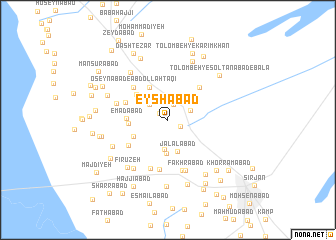 map of ‘Eyshābād