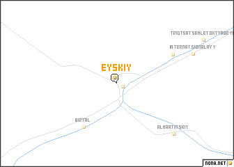 map of Eyskīy
