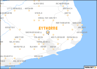 map of Eythorne