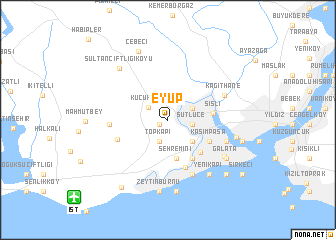 map of Eyüp