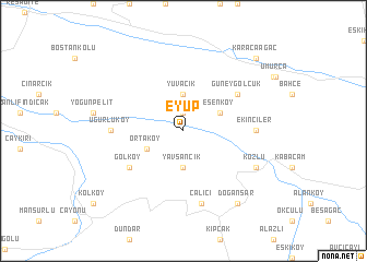 map of Eyüp