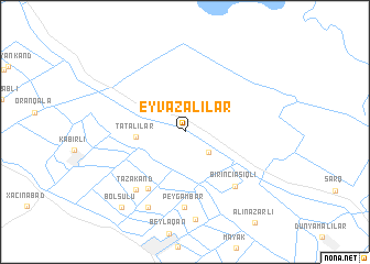 map of Eyvazalılar