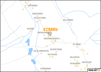 map of ‘Ezābād