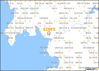 map of Ézaro