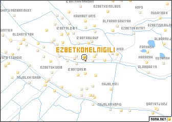 map of `Ezbet Kôm el-Nigîli