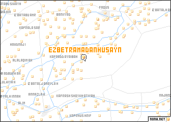 map of `Ezbet Ramaḍân Ḥusayn