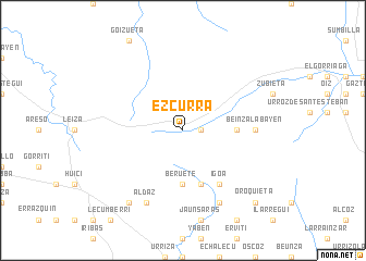 map of Ezcurra