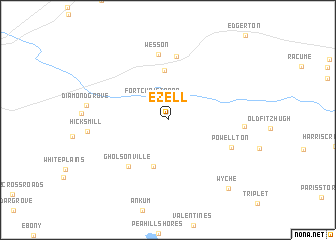 map of Ezell