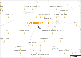 map of Ezequiel Montes