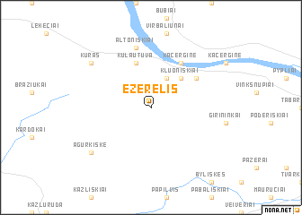 map of Ežerėlis