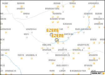 map of Ezere