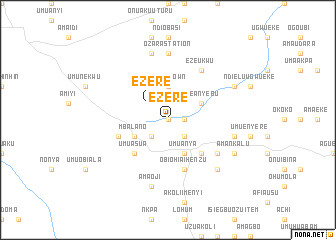 map of Ezere