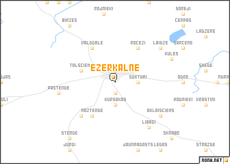 map of Ezerkalne