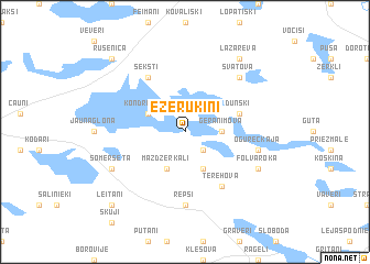 map of Ezerukiņi