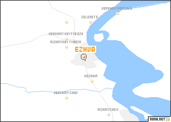 map of Ezhva