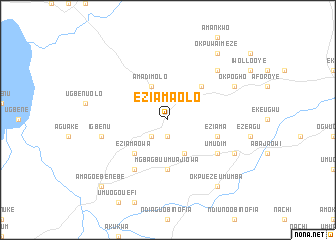 map of Eziama Olo