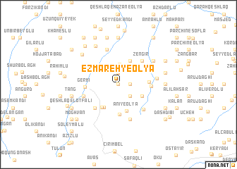 map of Ez̧māreh-ye ‘Olyā