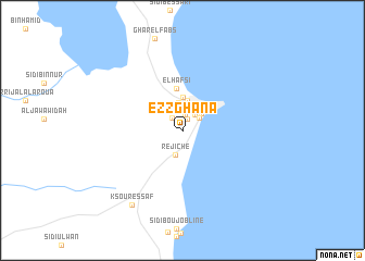 map of Ez Zghana