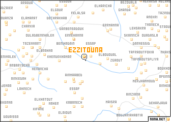 map of Ez Zitouna