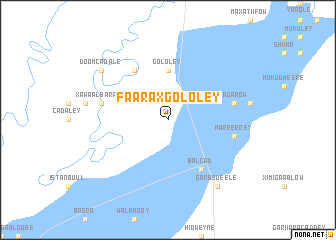 map of Faarax Gololey