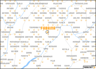 map of Fabaina