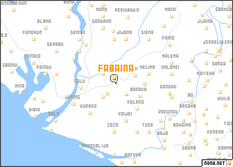 map of Fabaina