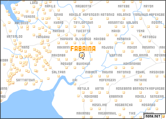 map of Fabaina