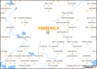 map of Fabbemåla