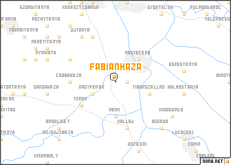 map of Fábiánháza
