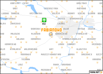 map of Fabianowo