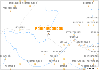 map of Fabiniédougou