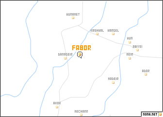 map of Fabor
