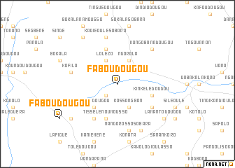 map of Faboudougou