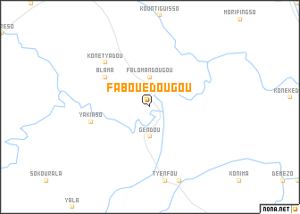 map of Fabouédougou