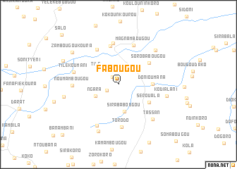 map of Fabougou