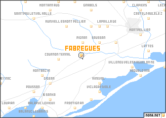 map of Fabrègues