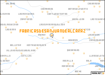 map of Fábricas de San Juan de Alcaraz