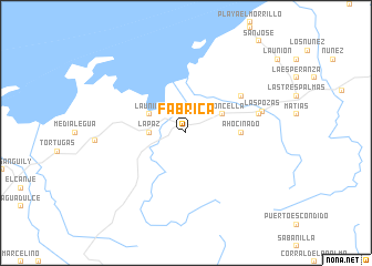 map of Fábrica