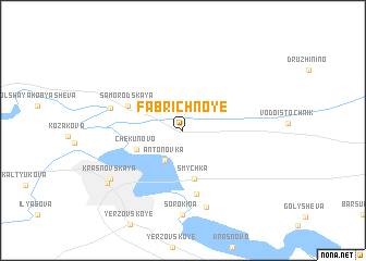 map of Fabrichnoye