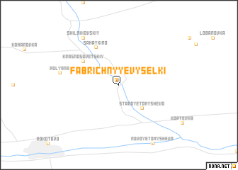 map of Fabrichnyye Vyselki