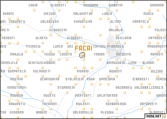 map of Făcăi