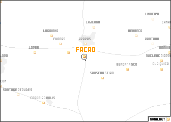 map of Facão