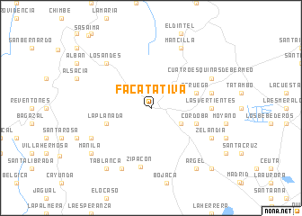 map of Facatativá