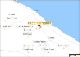 map of Faccia di Trippa