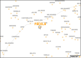 map of Facela