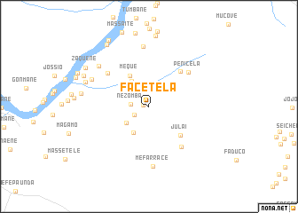 map of Facetela