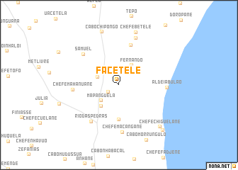 map of Facetele