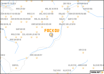 map of Fačkov