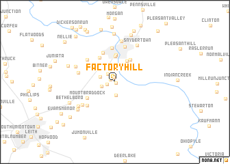 map of Factory Hill